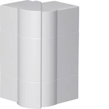 Hager BR651703H9016 Nastaviteľný vonkajší roh pre BR/A/S káblovú lištu 68x170 mm biela RAL 9016