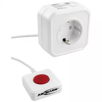 ANSMANN 1260-0002 energeticky úsporná zásuvka biela Schuko konektor samec 1 ks