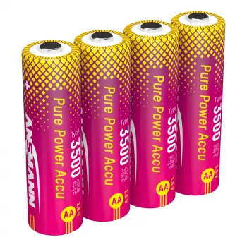 ANSMANN PurePower 3500 AA 1,5 V Nabíjateľné batérie Li-Ion, 3500 mAh, balenie 4 ks (1312-0042)