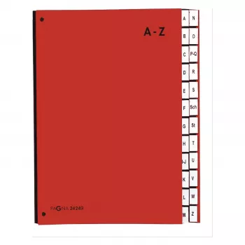 PAGNA organizér na stôl 24 priehradiek - A4 - kartón - červený - na výšku - 340 mm - 35 mm