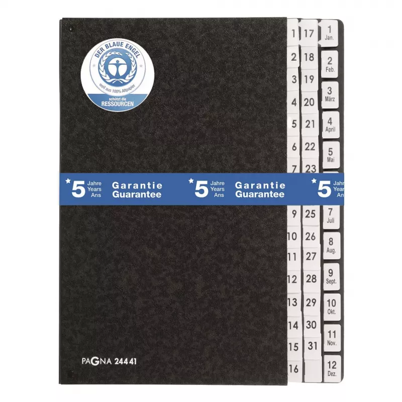 PAGNA Classic 44 priehradiek organizér na stôl - A4 - čierny - na výšku - 265 x 55 x 340 mm