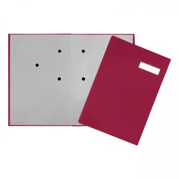 PAGNA Signature Folder 20 priehradiek - A4 - kartón - červená - biela - na výšku - 240 mm - 25 mm