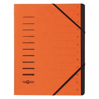 PAGNA 40059-12 A4 oranžová mapa na dokumenty s gumičkou 320x245x5 mm