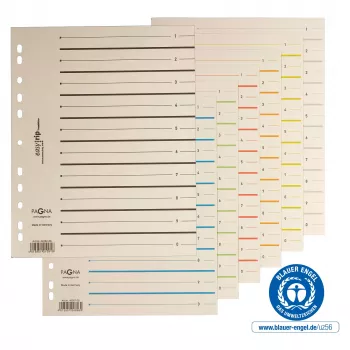 PAGNA oddeľovače A4 kartón béžová 100 ks nedierované 180 g/m² 44063-09