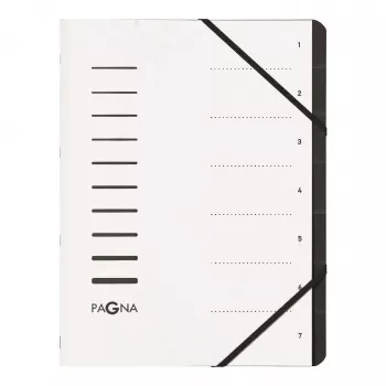 PAGNA zakladač s gumičkou A4 biela 245 mm 320 mm 4 mm chrbát 40058-08