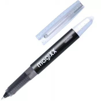ONLINE MagiXX rollerball pero čierne/strieborné 0,7 mm modrý atrament 1 ks