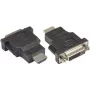 GoodConnections DVI-D na HDMI video adaptér, DVI-D konektor samica na HDMI konektor samec, 24+1 pinov, čierny