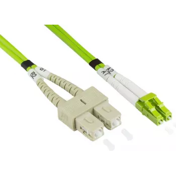 GoodConnections Alcasa LW-8075LS5 optický patch kábel 7,5 m LSZH OM5 LC na SC zelený