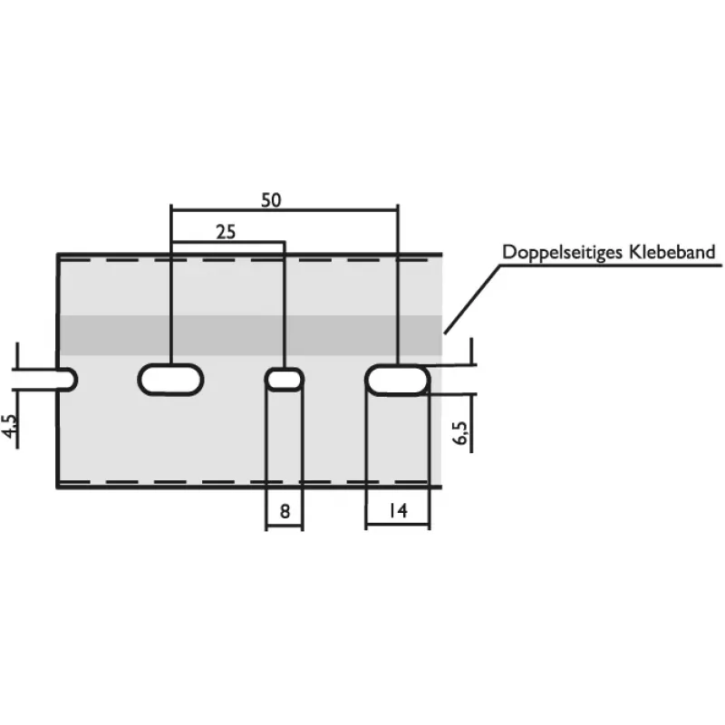 LICATEC Káblový kanál Š 25 x V 75 mm DIN 7640-1