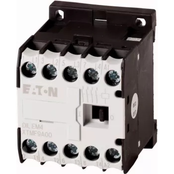 Eaton DILEM-4-230 Mini stýkač, 230 V AC, 4 kW, 3-pólový, 1 NO pomocný kontakt, skrutkové svorky