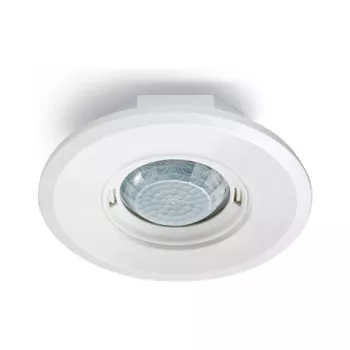 ESYLUX MD-FLAT 360i/8 káblový stropný prítomnostný senzor biely IP20 2000 lux 2,5 m