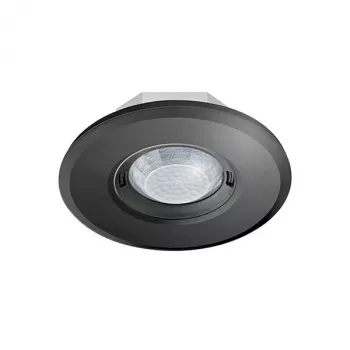 ESYLUX PD-FLAT 360i/8 RB stropný pohybový snímač, čierna, 360°, dosah 8 m