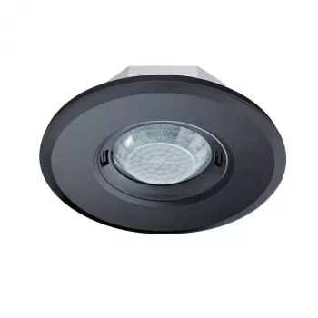 ESYLUX MD-FLAT 360i/8 ROUND BLACK stropný PIR pohybový snímač 360° 8m prítomnosť 24m pohyb