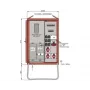 Walther-Werke rozvádzač WAV0170R1 44kVA pole elektromeru 2 RCD Typ B 9 MCB 4