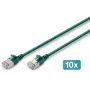 DIGITUS CAT 6A F-FTP Slim patch kábel, meď, LSZH, 0,5 m, sivý