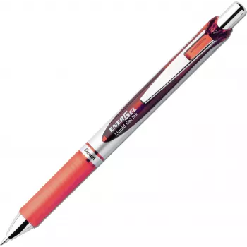 Pentel EnerGel BL77-4COL tekuté gélové guľôčkové pero sada - 4 perá (oranžová, ružová, svetlomodrá, fialová) 0,7 mm