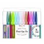 Pentel Brush Sign Pen Artist 12 pastelová štetcová pera sada SES15C-12