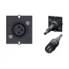 Bachmann modulový kryt Snap-In 3-pin XLR samica čierny