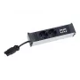 Bachmann CONI napájací modul - 3x zásuvka Schuko, GST18i3 vstup, čierna