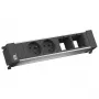Bachmann Power Frame 916.047 stolová zásuvková lišta 2x typ E (FR/UTE) strieborná