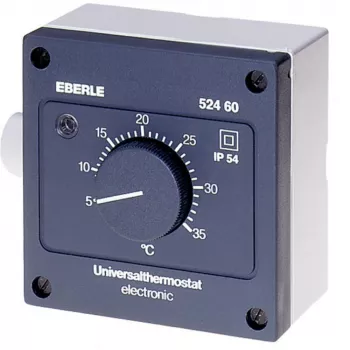 Eberle Controls AZT-A 524 510 izbový termostat - čierna - IP54 - 5-35°C - 230V AC