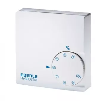 Eberle Controls HYG-E 6001 elektronický priestorový hygrostat, biely, otočný gombík, 35-100 % rF, IP30