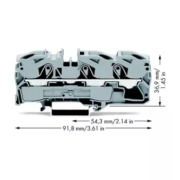 WAGO 2016-1301 priechodná svorka - 12 mm - 91,8 mm - 36,9 mm - 800 V