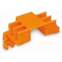WAGO 243-113 montážny adaptér pre 6 konektorov, séria 243, oranžový