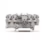 WAGO 2002-1401 priechodná svorka, 4-vodičová, 2,5 mm², Push-in CAGE CLAMP, 800 V, sivá