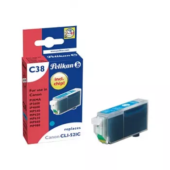 Pelikan atramentová kazeta pre Canon CLI-521C azúrová