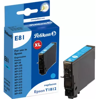 Pelikan kompatibilná atramentová kazeta pre Epson T1812 azúrová 4,6 ml 180 strán