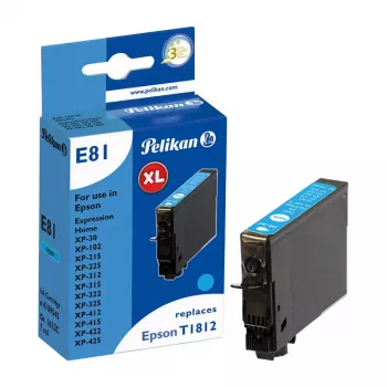 Pelikan kompatibilná atramentová kazeta pre Epson T1812 azúrová 4,6 ml 180 strán