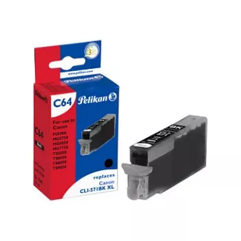 Pelikan atramentová kazeta pre Canon CLI-571BK XL čierna vysoká výťažnosť 11,5 ml