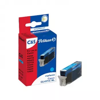 Pelikan kompatibilná atramentová kazeta pre Canon CLI-571C XL azúrová vysoká výťažnosť 11 ml
