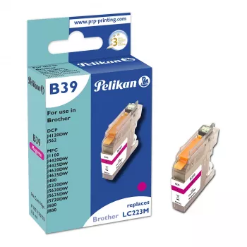 Pelikan kompatibilná atramentová kazeta pre Brother LC223M purpurová 10 ml 550 strán