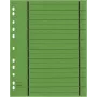 WEKRE 50 oddeľovacích listov zelené A4 4-dierované 160 g/m² kartón