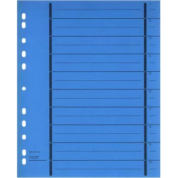 WEKRE 50 oddeľovacích listov, A4, 190 g/m2, modré (951040850IF)