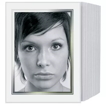 DAIBER 1x125 pasparty 13x18 cm biele obrazové pasparty pre fotografie 9x13