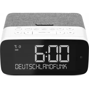 TechniSat DigitRadio 52 ASA DAB+/UKW Bluetooth rádio sivá/biela