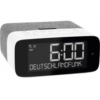 TechniSat DigitRadio 52 ASA DAB+/UKW Bluetooth rádio sivá/biela