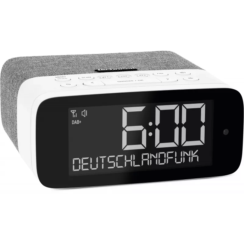 TechniSat DigitRadio 52 ASA DAB+/UKW Bluetooth rádio sivá/biela