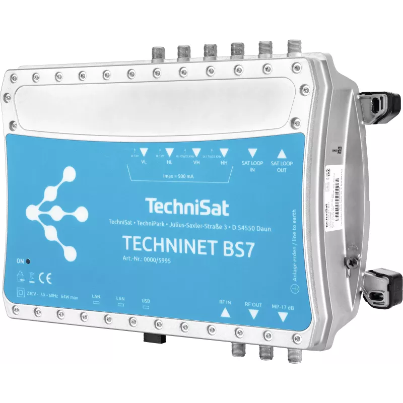 TechniSat TechniNet BS7 Digital 16-násobná kompaktná centrálna stanica DVB-S(2) / DVB-C (0000/5995)