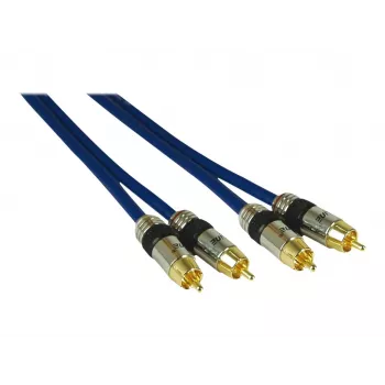 Kindermann audio kábel RCA samec na RCA samec