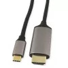 KINDERMANN USB-C na HDMI adaptérový kábel, 5 m, čierny (WLZ-4423 L=5m)
