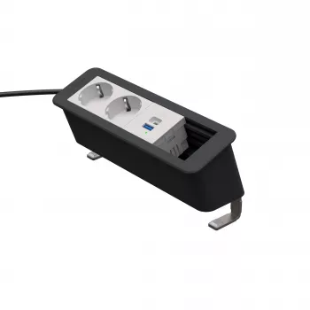 Kindermann CP Office Desk 4-F 2x Schuko 1x USB-A/C nabíjací modul (7550000222)