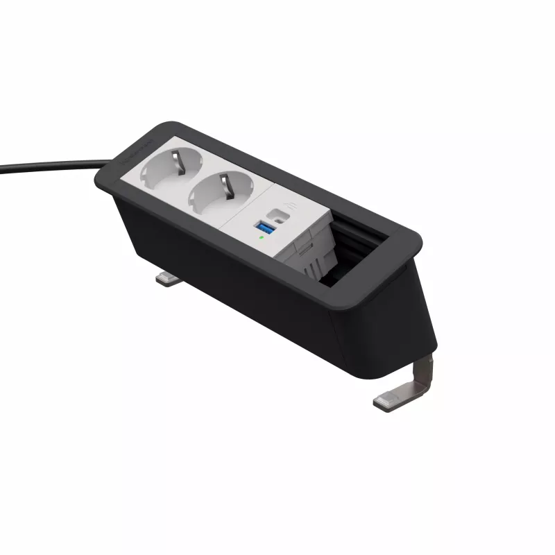 Kindermann CP Office Desk 4-F 2x Schuko 1x USB-A/C nabíjací modul (7550000222)