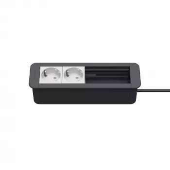 Kindermann CablePort Office rám 4-násobný 2x zásuvka KIN 7551000202