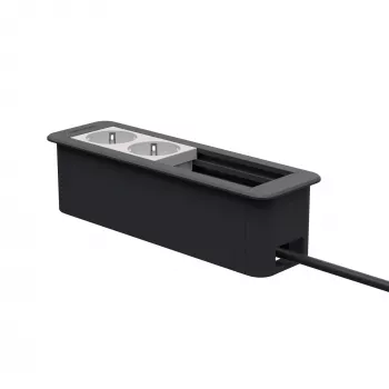 Kindermann CablePort Office rám 4-násobný 2x zásuvka KIN 7551000202