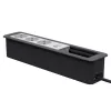 Kindermann CP Office Frame 6-násobný 3x Schuko 1x nabíjací port USB-A