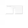 Kindermann Konnect Design Click rámik zásuvky Pure White RAL 9010 2-port Keystone